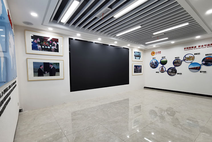 长沙正大集团展厅文化墙设计 企业展厅广告制作